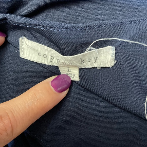 Copper Key Navy Jumpsuit for Women - Picture 4 of 7